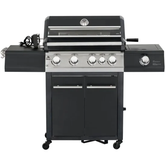 Orca Gas Grill 4 Burner + 1 Infrared Burner + 1 Slide Burner - Black
